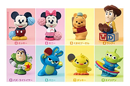 Bandai Disney Friends Mini Fiigure 6 Set of 8 pieces Full Complete Capsule Toy_3
