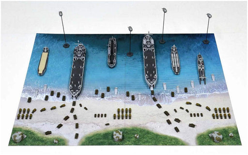 Pit-Road 1/700 SPS Series WWII Normandy D-Day Paper Diorama Base 290x185mm SPS07_2