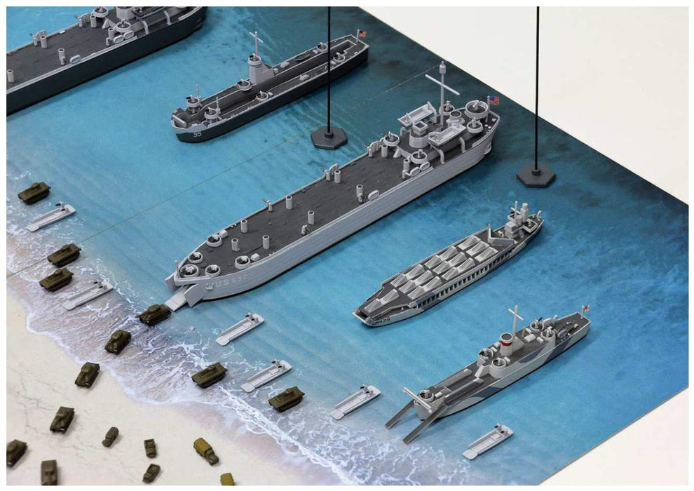 Pit-Road 1/700 SPS Series WWII Normandy D-Day Paper Diorama Base 290x185mm SPS07_3