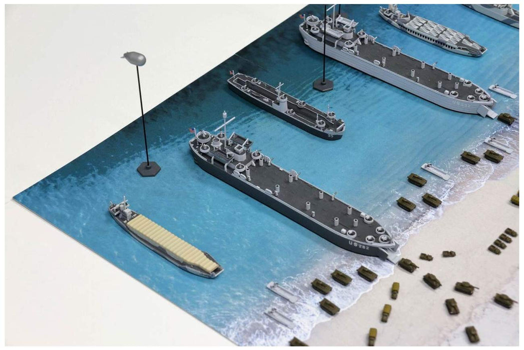 Pit-Road 1/700 SPS Series WWII Normandy D-Day Paper Diorama Base 290x185mm SPS07_4