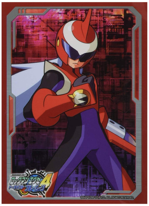 BROCCOLI Mega Man EXE6 Protoman Trading card sleeve Rockman Game Pack of 80 NEW_1