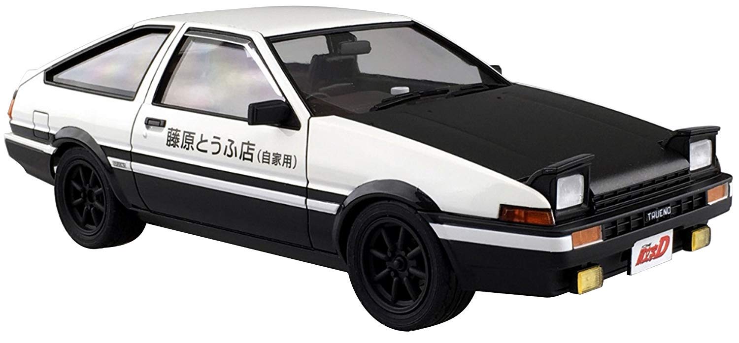 AOSHIMA 1/24 Initial D No.1 AE86 Toyota Sprinter Trueno Project D Ver. model kit_2