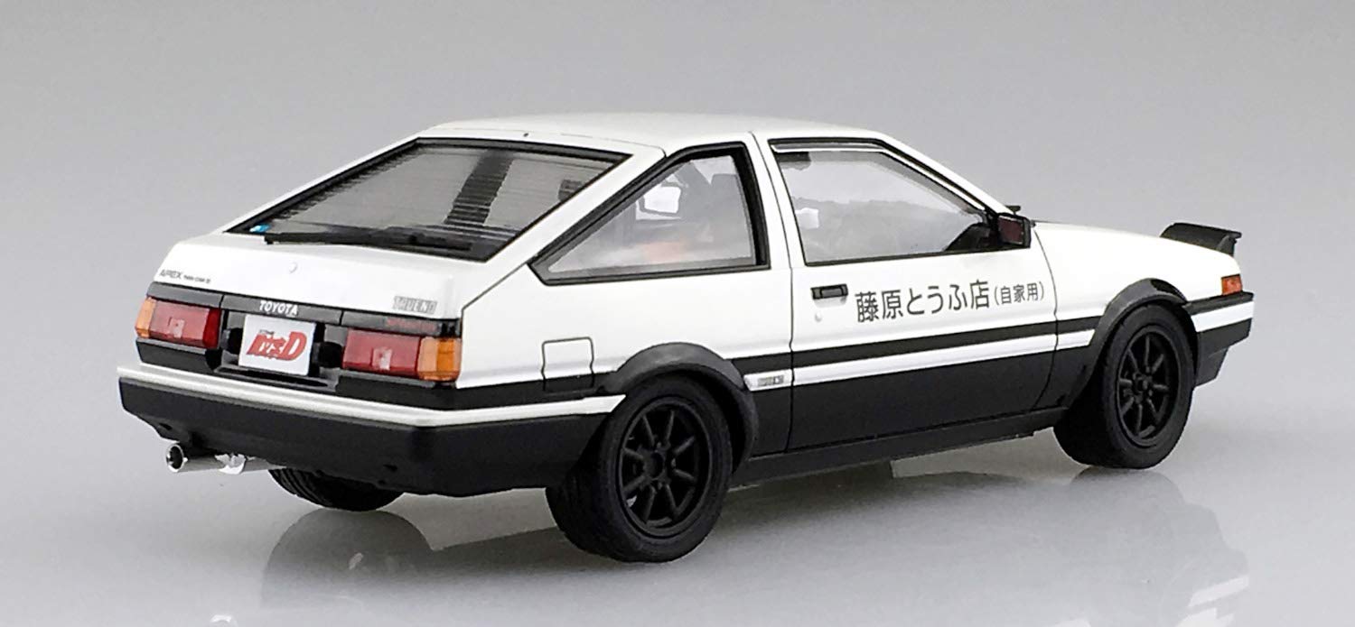 AOSHIMA 1/24 Initial D No.1 AE86 Toyota Sprinter Trueno Project D Ver. model kit_4