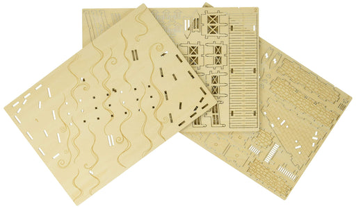 Azone Wooden Art KI-GU-MI Nihonbashi 3D puzzle Wooden plywood No tools required_2