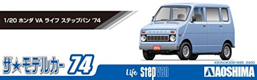AOSHIMA 1/24 The Model Car No.74 HONDA VA Life Step Van '74 Plastic Model Kit_5