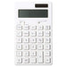MUJI solar Calculator 12 Digit White KK-1154MS 37355538 10.4x17.3x1.2cm ABS NEW_1
