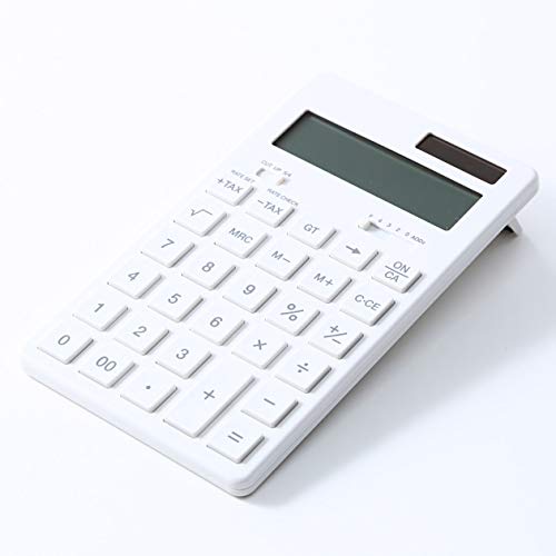 MUJI solar Calculator 12 Digit White KK-1154MS 37355538 10.4x17.3x1.2cm ABS NEW_2