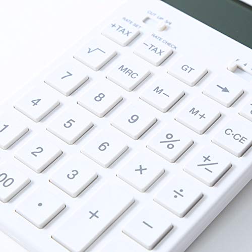 MUJI solar Calculator 12 Digit White KK-1154MS 37355538 10.4x17.3x1.2cm ABS NEW_3