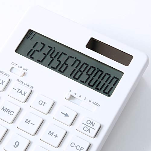 MUJI solar Calculator 12 Digit White KK-1154MS 37355538 10.4x17.3x1.2cm ABS NEW_4