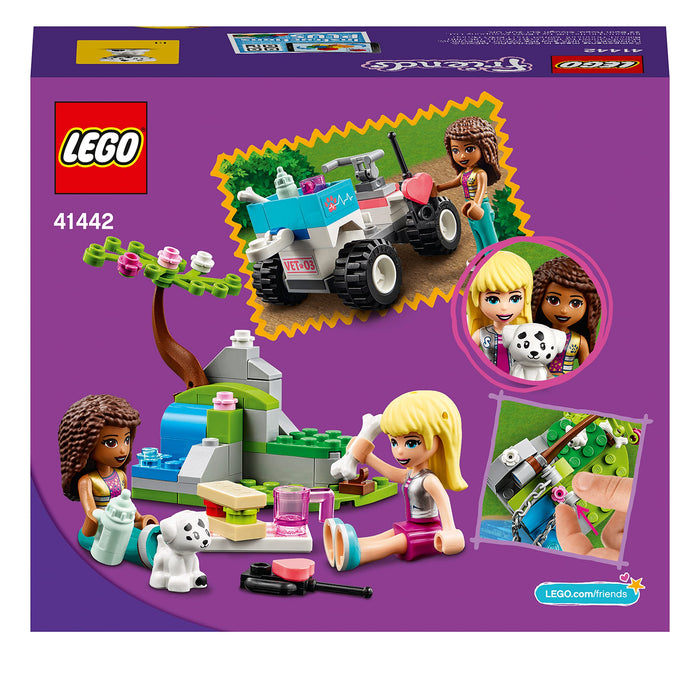 LEGO Friends Vet Animal Rescue Truck 41442 100-pieces Plastic Block Multicolor_6