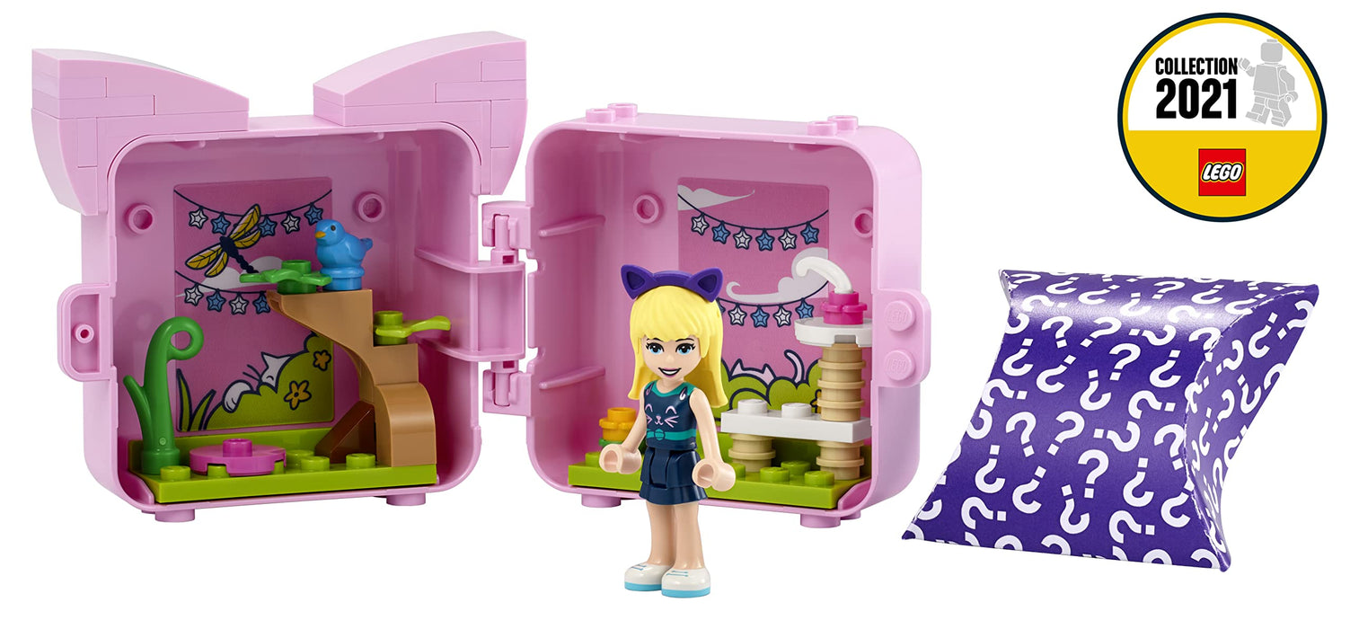 LEGO Friends Cubes Stephanie's Cat Cube 41665 Plastic Block 46 pieces Multicolor_4