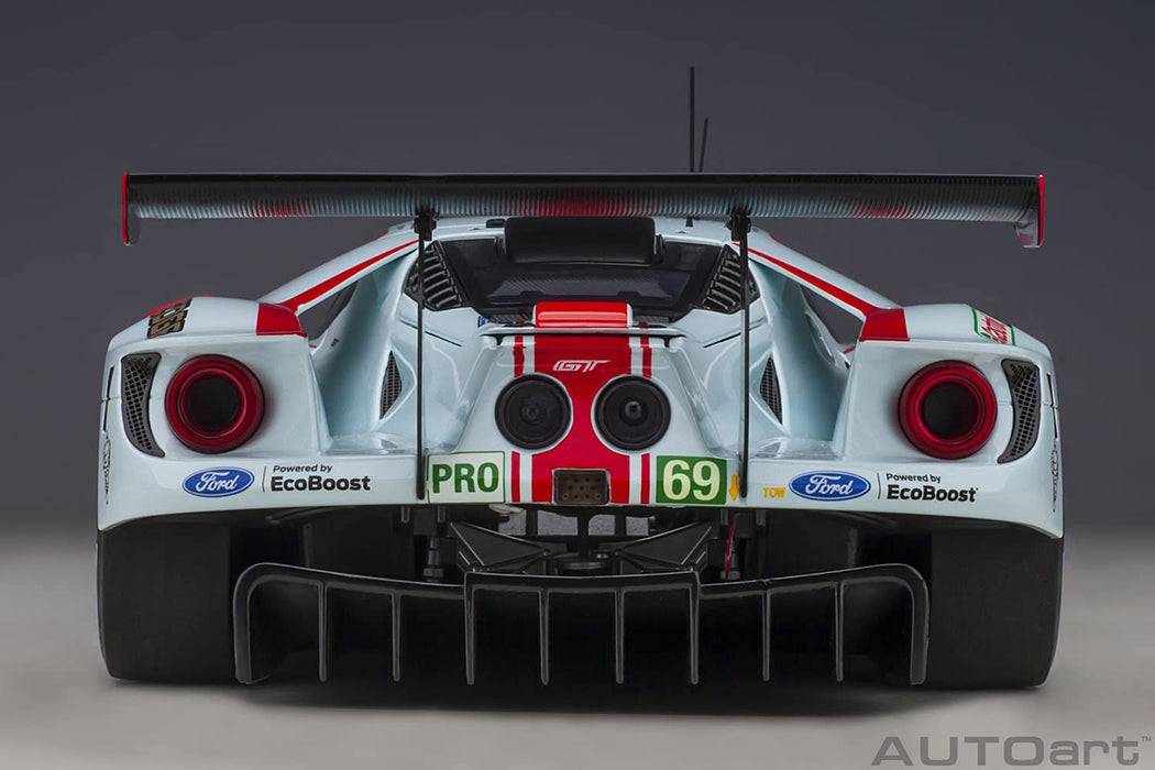 AUTOart 1/18 FORD GT 2019#69 Le Mans 24H LMGTE Pro Class Light Blue Red 81913_6