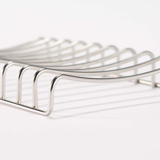 Muji Stainless Steel Wire Soap Dish Silver W11xD8xH1.5cm Rectangle 15820795 NEW_2