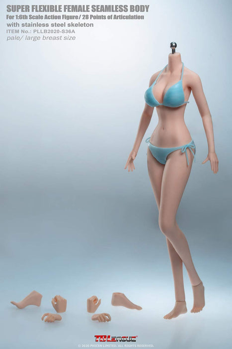 OBEST TBLeague 1/6 Figure 2D Girl Body Seamless PLLB2020-S36A White Skin NEW_1