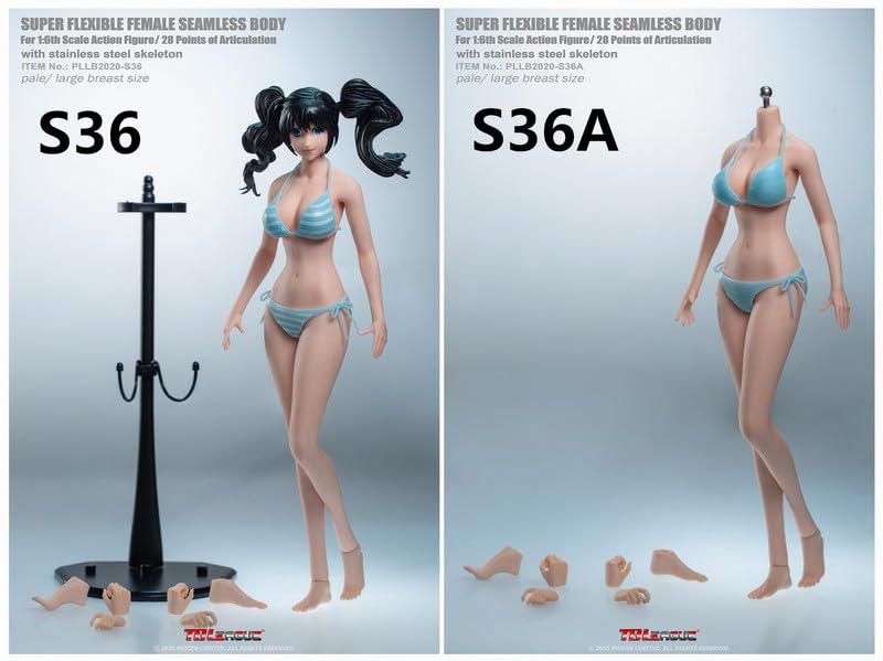 OBEST TBLeague 1/6 Figure 2D Girl Body Seamless PLLB2020-S36A White Skin NEW_4