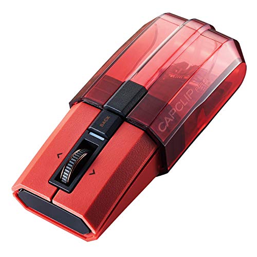 Elecom Mouse Bluetooth (iOS iPadOS Compatible) CapClip Pro Red M-CCP1BBRD NEW_1