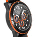 Angel Clover Watch Time Craft Diver TCD45BK-BK Men's Black Leather & Rubber Band_3