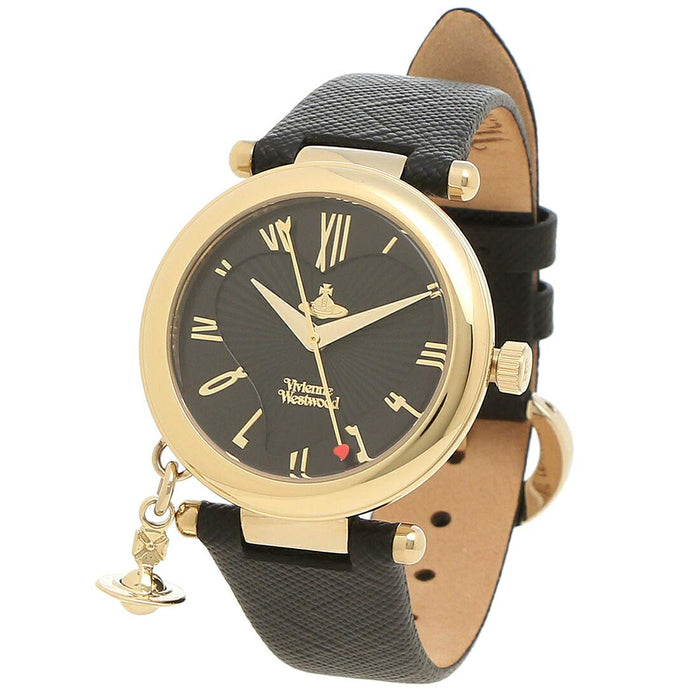 Vivienne Westwood Watch Women Orb Heart 32MM Quartz Black VV006GDBLK 3859878 NEW_5