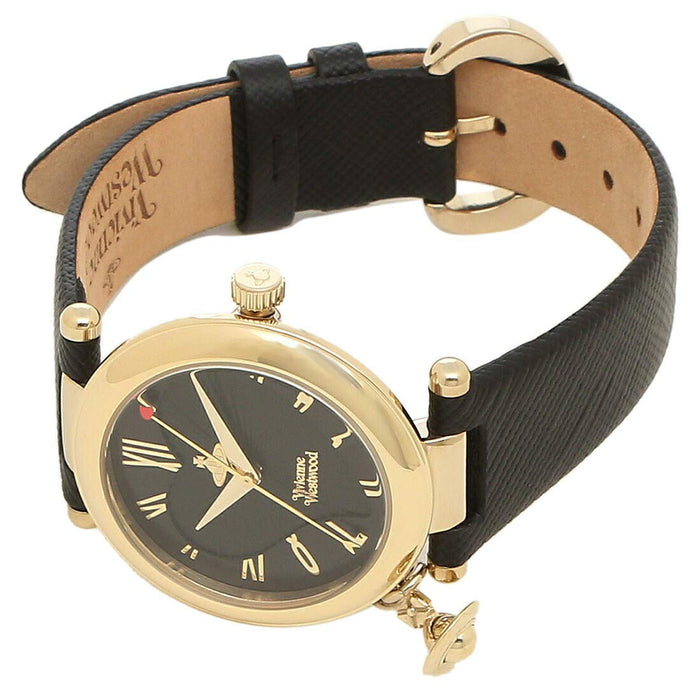Vivienne Westwood Watch Women Orb Heart 32MM Quartz Black VV006GDBLK 3859878 NEW_6