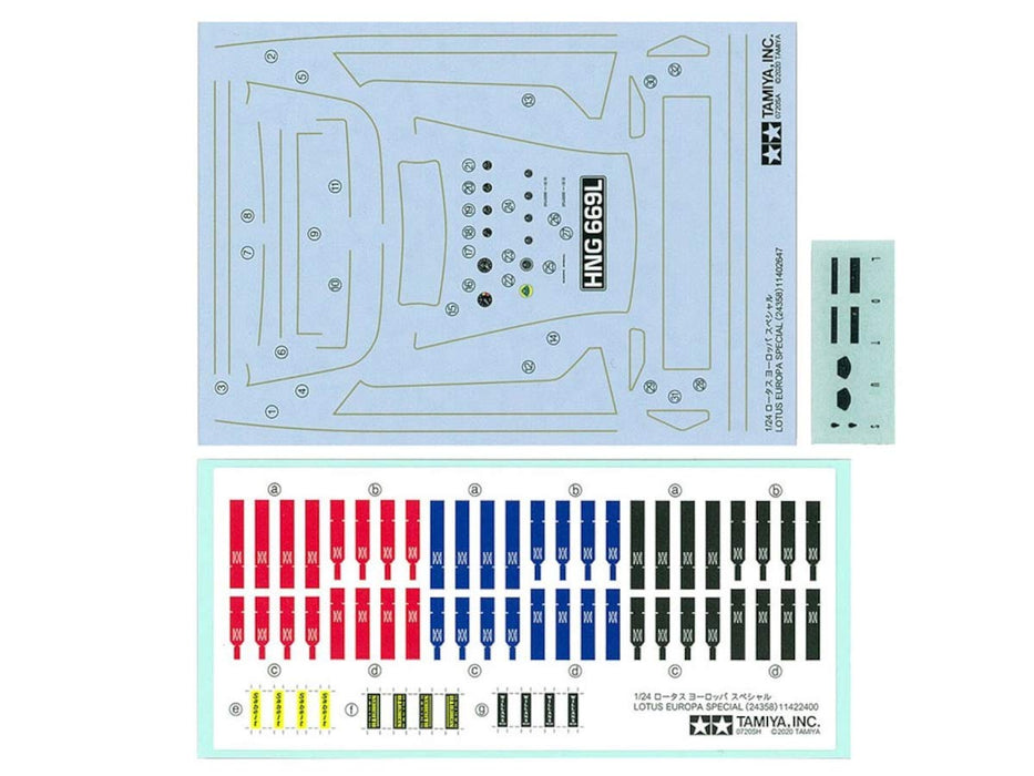Tamiya 1/24 Sports Car Series No.358 Lotus Europa Special Model Kit 24358 NEW_8