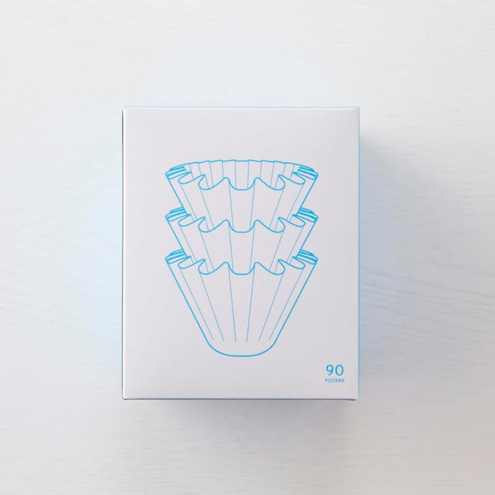 Blue Bottle Coffee Coffee Filter Paper Set of 90 Sheets Wave Shape Made in Japan_4