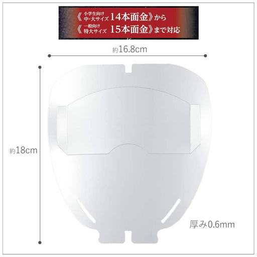 Palccoat Kendo Mask Full Face Shield Anti-Fog Photocatalyst Treatment Unisex NEW_1