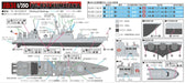 PIT-ROAD 1/350 JMSDF Guided Missile Patrol Boat PG-827 KUMATAKA Model Kit JB31_4