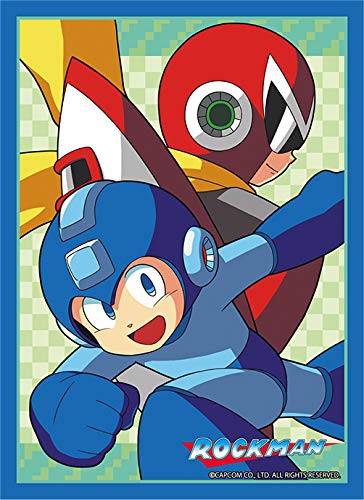 BROCCOLI Mega Man & Protoman Trading card sleeve Rockman Game 67x92mm 80 pcs NEW_1