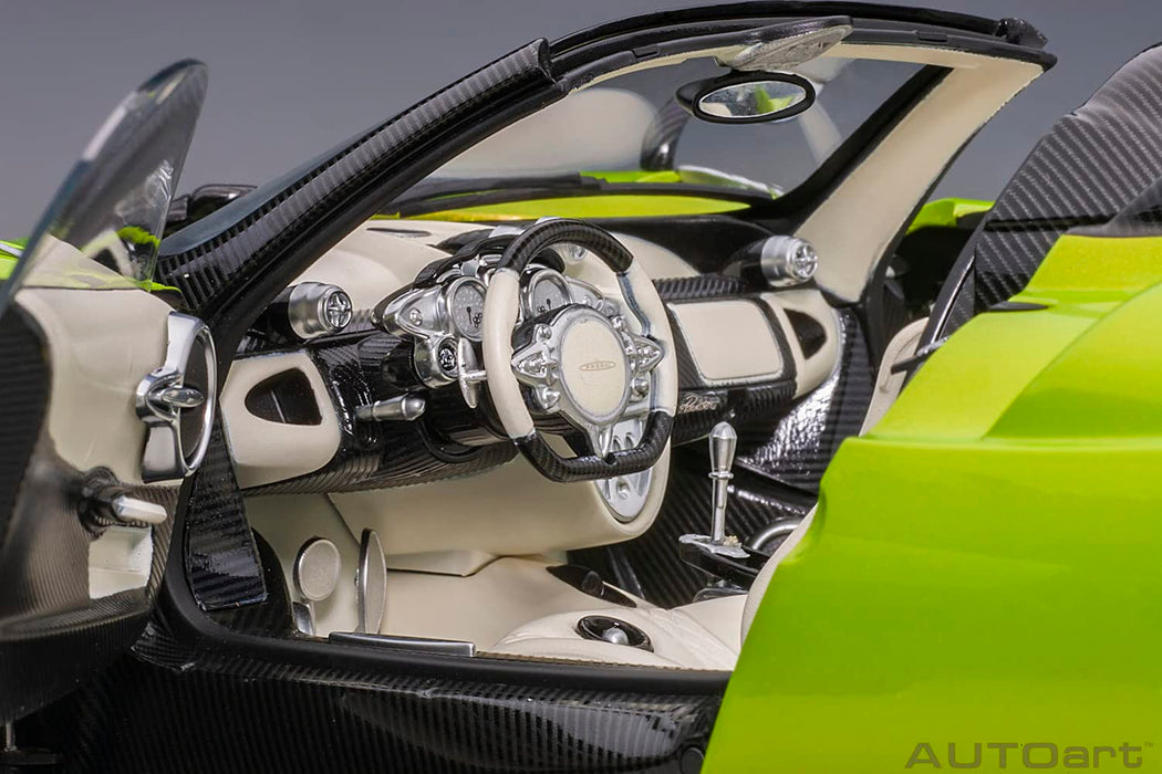 AUTOart 1/18 PAGANI HUAYRA ROADSTER Metallic Light Green 78288 Diecast Car NEW_3