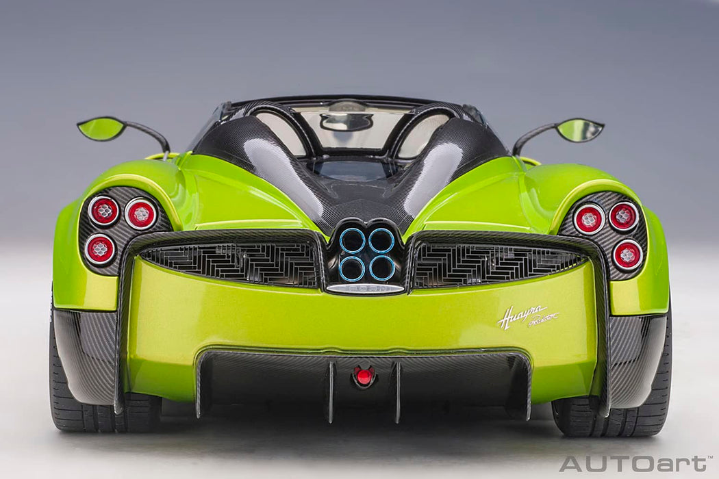 AUTOart 1/18 PAGANI HUAYRA ROADSTER Metallic Light Green 78288 Diecast Car NEW_9