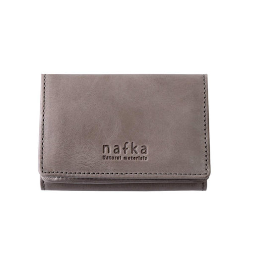 nafka Wallet Women Tri-Fold Genuine Mostro Leather Simple Compact NFK-72008 NEW_1