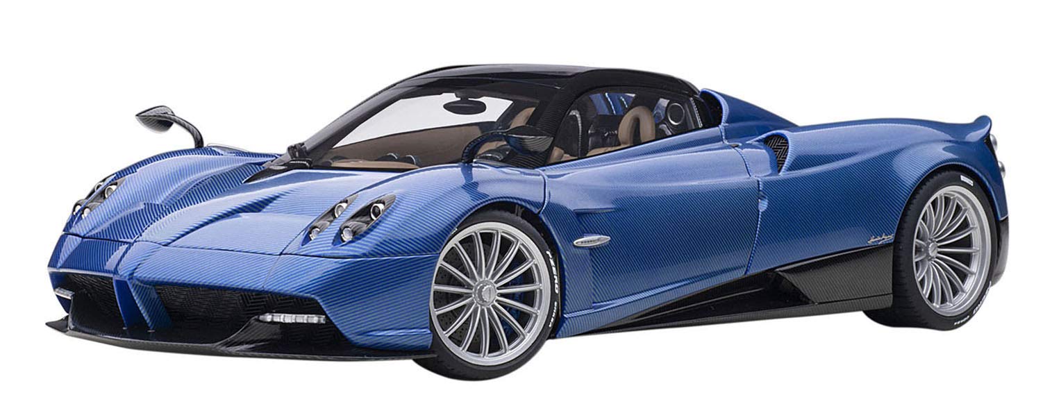 AUTOart 1/18 PAGANI HUAYRA ROADSTER Blue Carbon 78286 Diecast Model Car NEW_1
