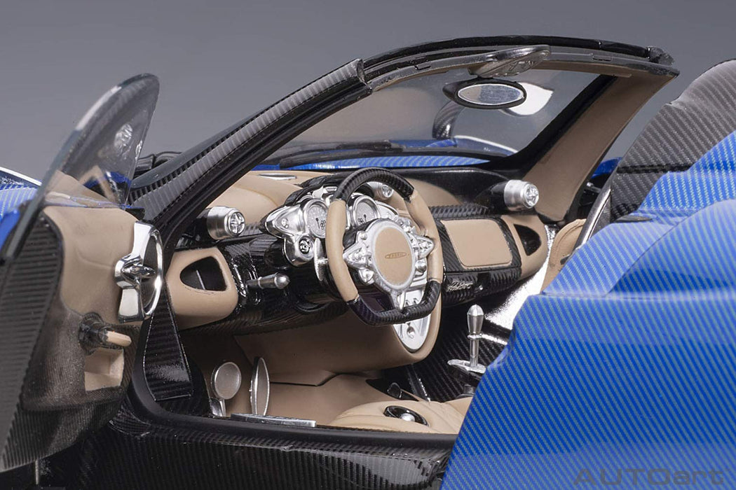 AUTOart 1/18 PAGANI HUAYRA ROADSTER Blue Carbon 78286 Diecast Model Car NEW_3