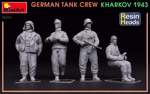 Miniart 1/35 German Tank Crew. Kharkov 1943. Resin Heads Model Kit MIN35354 NEW_2