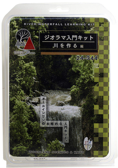 Kato Woodland Scenics Diorama Starter Kit River/Waterfall Learning Kit 24-344_1
