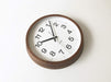 KATOMOKU muku clock 16 walnut Analog km-113WA 306mm Made in Japan Radio Clock_2