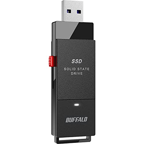 Buffalo External SSD 250GB USB3.2 Gen2 Stick portable Type SSD-PUT250U3-B/N NEW_1