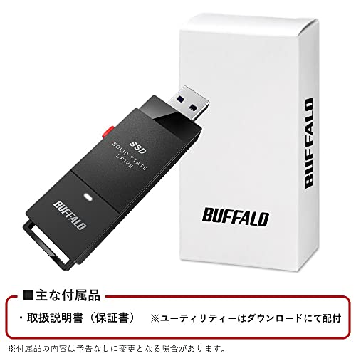 Buffalo External SSD 250GB USB3.2 Gen2 Stick portable Type SSD-PUT250U3-B/N NEW_2