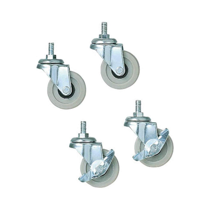 Muji steel unit shelf casters gray set of 4 61179780 Wheel 50xH68mm Nylon NEW_1