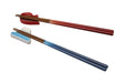 Le Creuset Meal Chopsticks Set of 2 pair cherry red & marine blue Made in Japan_1