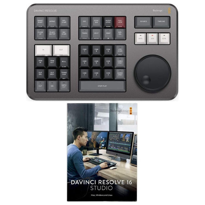 Blackmagic Davinci Resolve Speed Editor Keyboard w/Davinci Resolve 17 Studio NEW_1