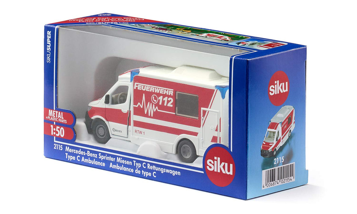 BorneLund SIKU Mercedes Sprinter Type C Ambulance 3+ SK2115 Miniature Car NEW_6