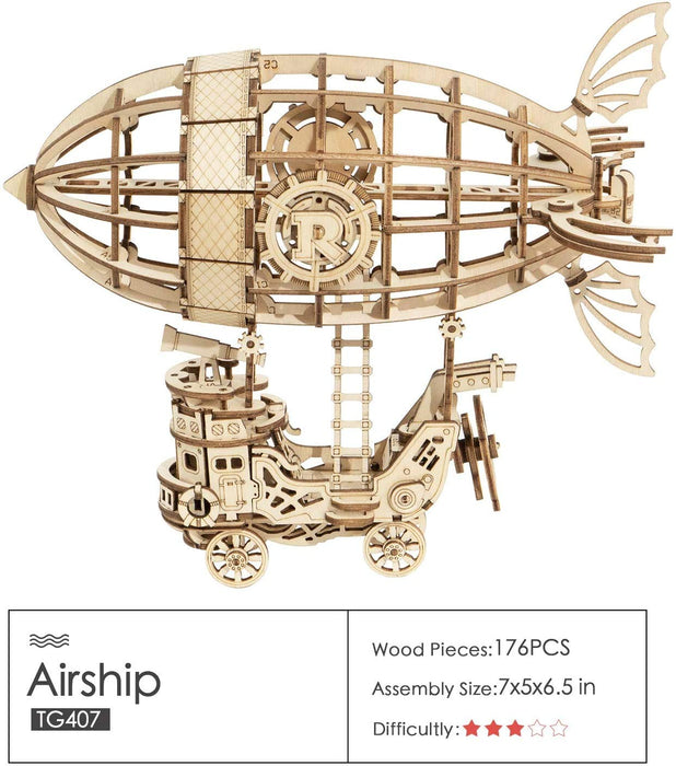 ROKR 3D Puzzle Wooden Handmade Miniature Mechanical Assembly Kit ‎JP2TG407CC NEW_3