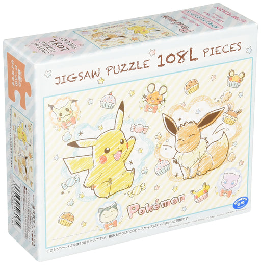 Ensky 108-Piece Large Size Piece Pokemon Crayon Art Jigsaw Puzzle 108-L756 NEW_1