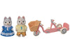 Sylvanian Families Nakayoshi Cycling Husky Brothers Doll & Furniture Set ‎DF-15_5