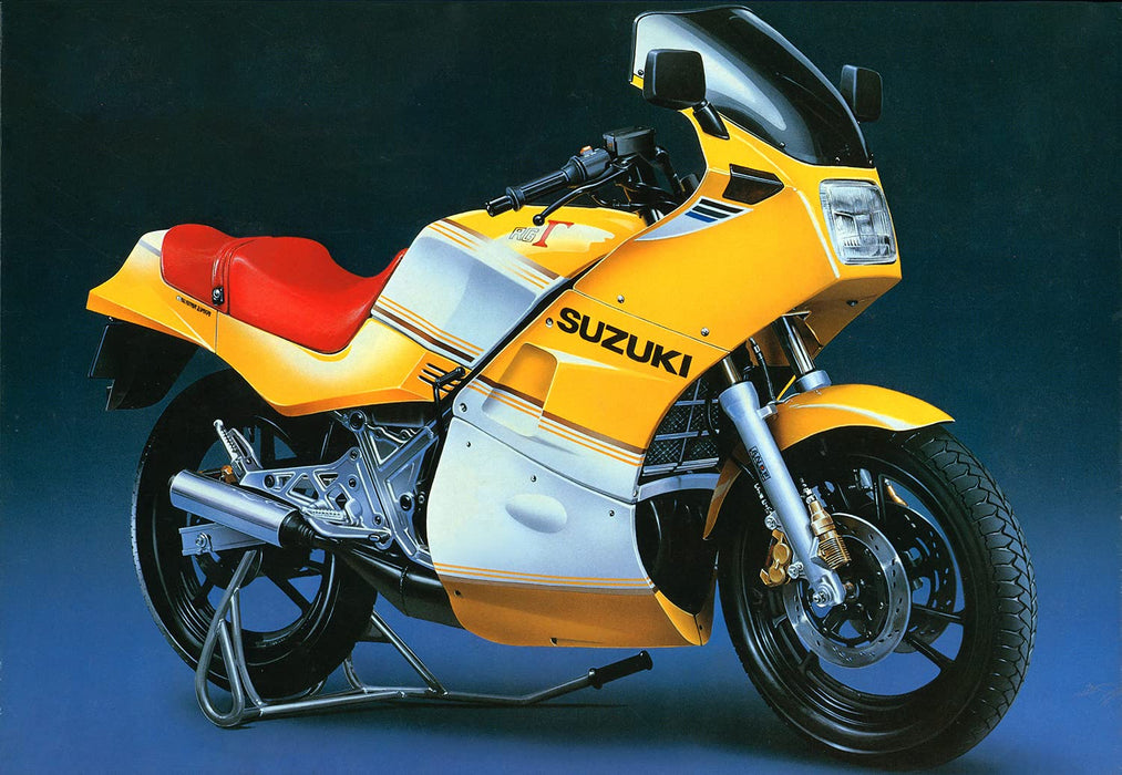 Aoshima 1/12 The Bike Series No.39 Suzuki RG250 HBgamma GJ21A 1984 Bike Kit NEW_6