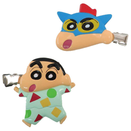 Marimo Craft Crayon Shin-chan hair clip Non-stick set of 2 Shinnosuke B NEW_1