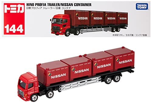 TAKARA TOMY long type Tomica No.144 Hino Profia Trailer/Nissan Container 160830_1