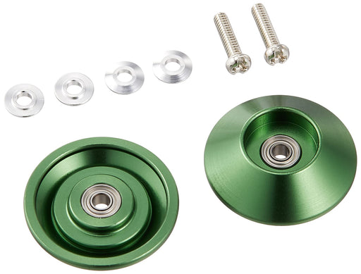 TAMIYA 95609 Mini 4WD HG 19mm Tapered Aluminum Ball-Race Roller (Ringless/Green)_1