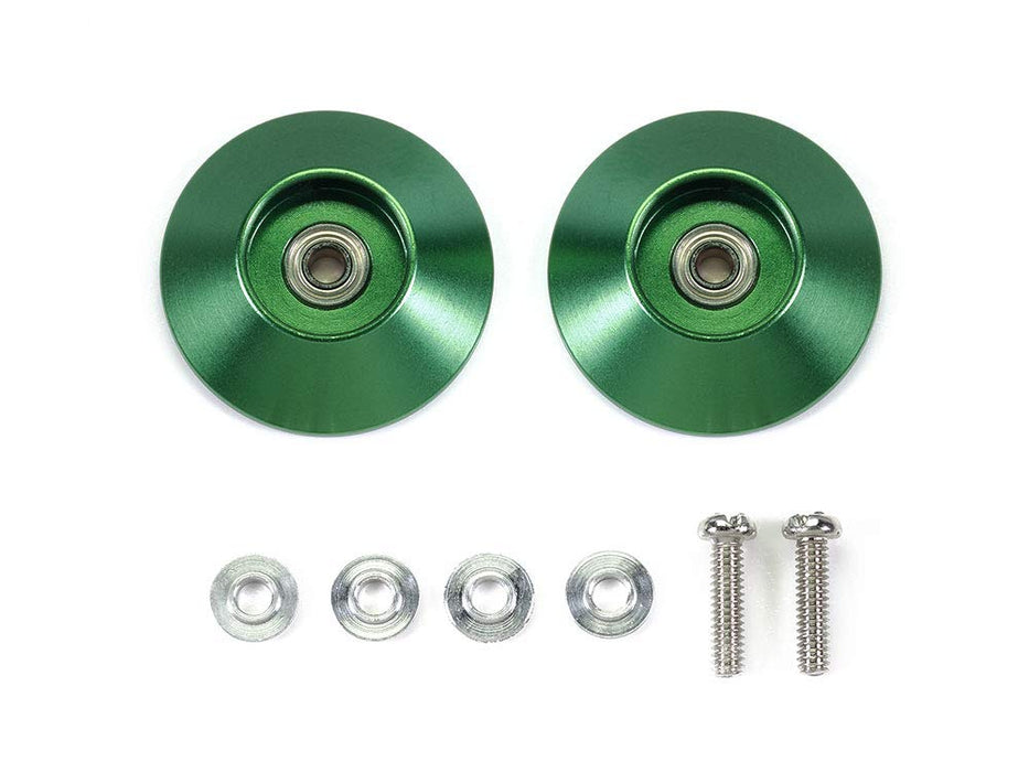 TAMIYA 95609 Mini 4WD HG 19mm Tapered Aluminum Ball-Race Roller (Ringless/Green)_2